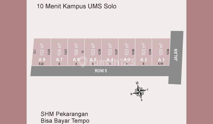 Tanah Kavling SHM Di Colomadu Belakang De Tjolomadoe,Promo 2