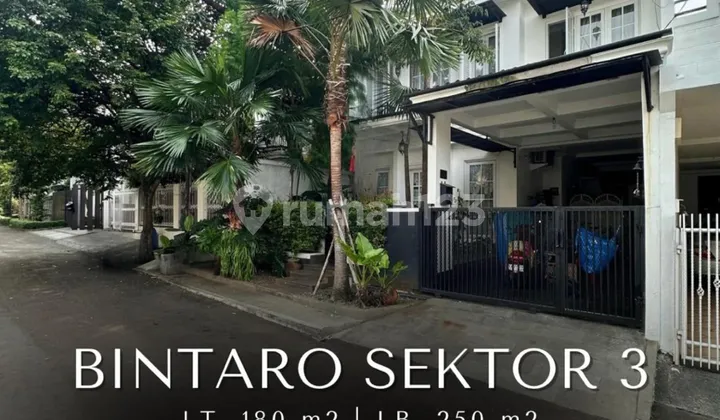 FOR SALE BINTARO SEKTOR 3 MODERN CLASSIC HOUSE ONE GATE SYSTEM 1