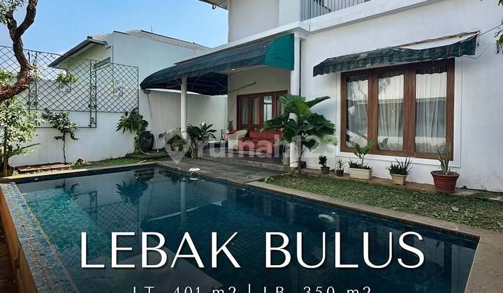 FOR SALE LEBAK BULUS DALAM TOWNHOUSE ONE GATE SYSTEM, SECURITY 24 JAM
