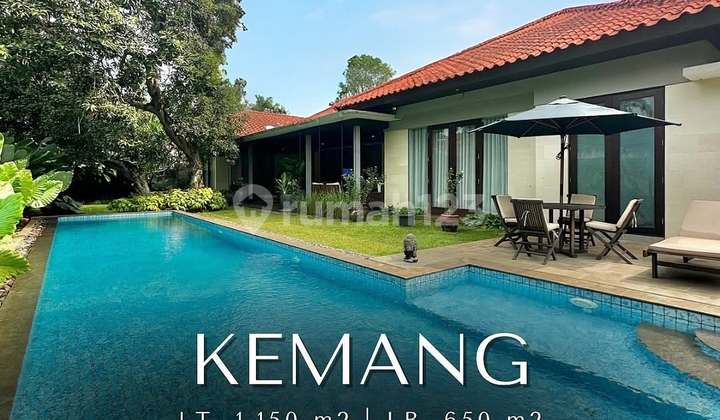 FOR SALE KEMANG DESIGNED BY YORI ANTAR BANGUNAN 1 LANTAI HALAMAN LUAS