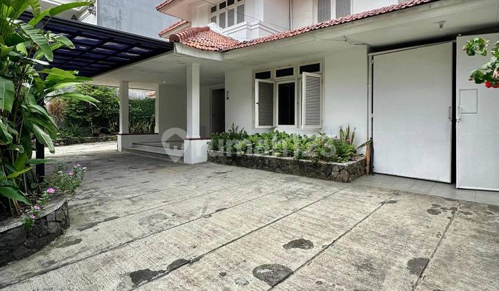For Sale in Menteng: Well-Maintained Old House, Wide, Lush & Quiet Street. 2