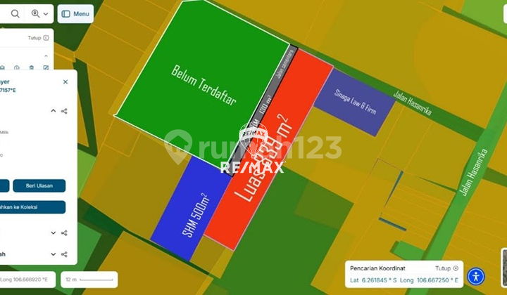 Disewakan Kavling Panjang Strategis - Jelupang, Serpong Utara