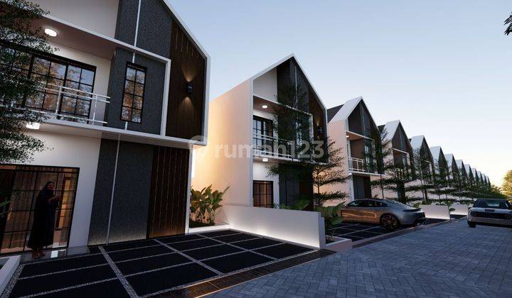 Rumah minimalis modern dua lantai cluster pramartha asri  1