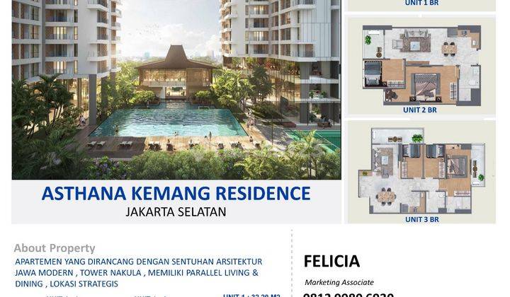 Dijual New Asthana Kemang Ampera Parallel Living And Dining 1