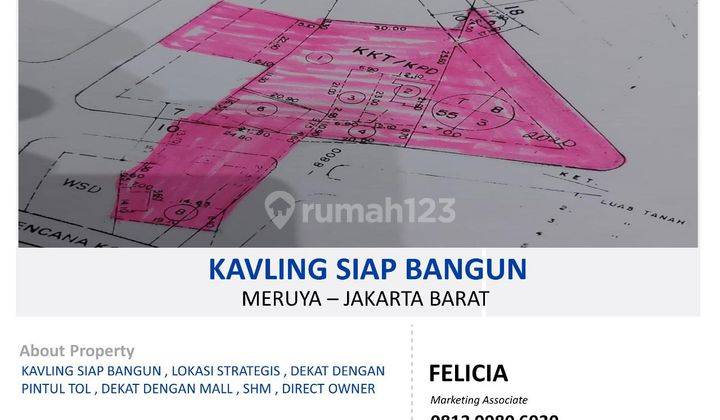 Dijual Kavling Siap Bangun di Meruya Jakarta Barat 1