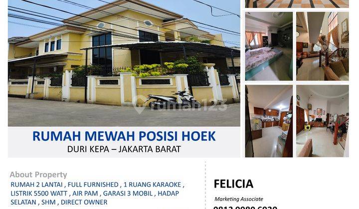 Dijual Rumah Mewah 2 Lantai Furnished SHM Duri Kepa 1