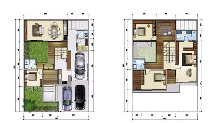 Rumah Bagus 2,5 Lt Split Level Kebayoran Residence Bintaro Jaya  2