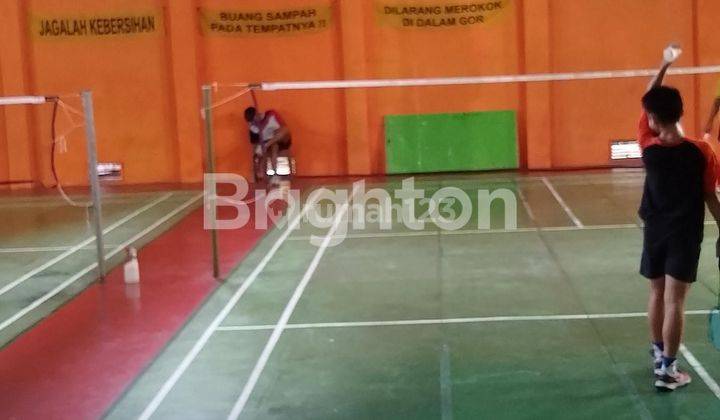 GEDUNG OLAHRAGA BADMINTON+RUMAH TINGGAL+4 KIOS 2