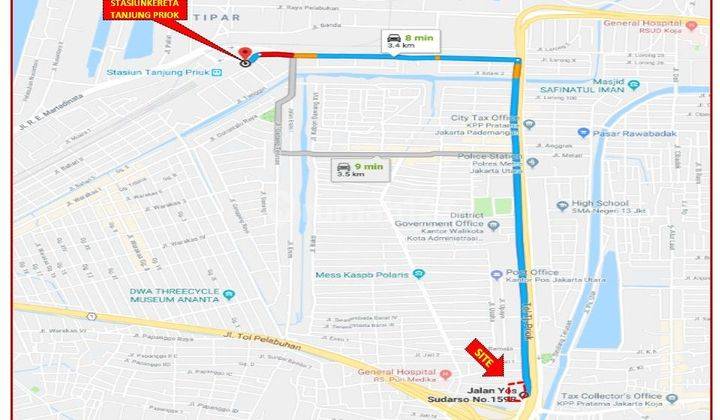 Tanah Di Pinggir Jalan Raya Yos Sudarso, Cocok Untuk Perkantoran 2