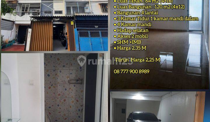 Rumah Model Ruko Rapih Siap Huni Taman Sari Jakarta Barat 1