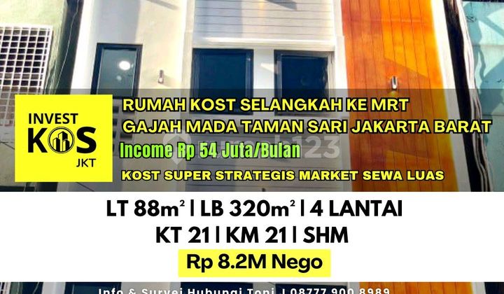 Boarding House Near MRT Gajah Mada Income 54 Million Per Month