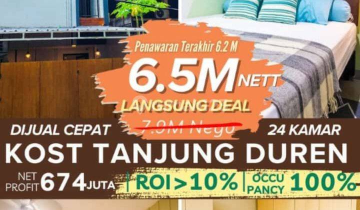 Rumah Kos Tanjung Duren Net Income 57 Juta Turun Harga 2