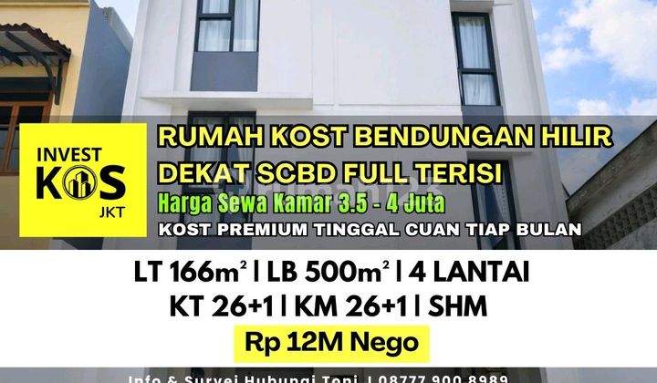 Rumah Kost Dekat Scbd Full Terisi Cuan Mengalir Setiap Bulan