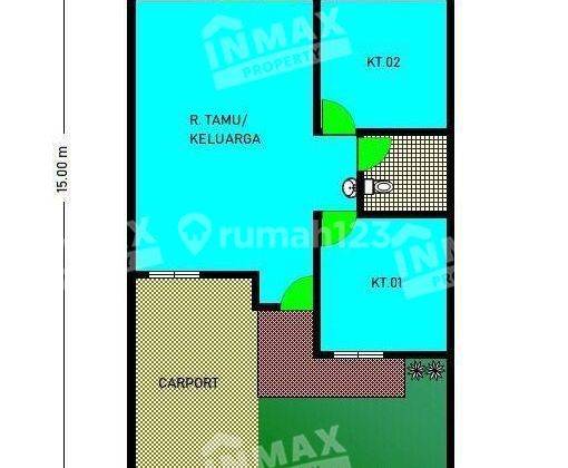 Dijual rumah 1,5 lantai terawat lokasi bunga-bunga, lowokwaru malang 2