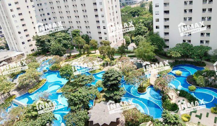 Apartment view kolam renang, full furnish, tinggal masuk 1