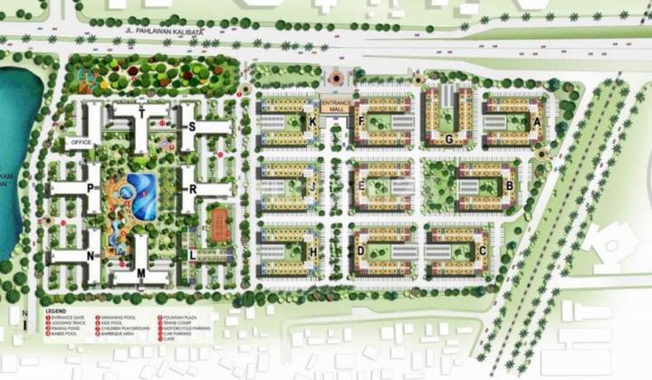 Jual Cepat Apartemen 2Br Siap Huni Lantai 3 di Kalibata City 2