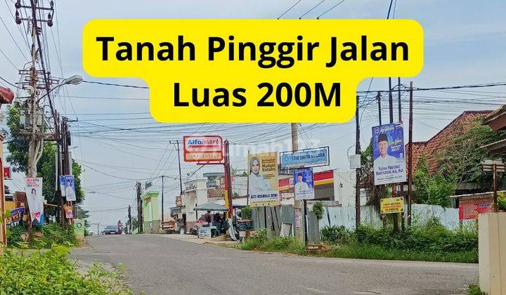 Tanah Palembang Pinggir Jalan Sukamaju Jl Sukatani 1