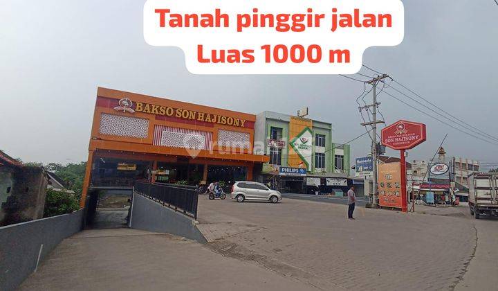 Tanah Pinggir Jalan Luas 1000m Palembang Jl Sukabangun2 1