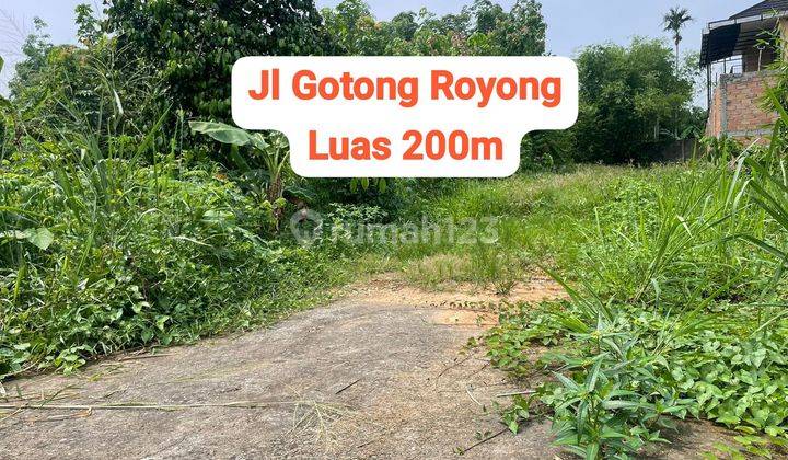 Dijual Tanah Jl Gotong Rorong Dekat Yuka Residance 1