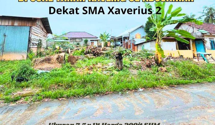 Dijual Tanah Kavling Strategis Palembang Jl.RA.Abusamah 1