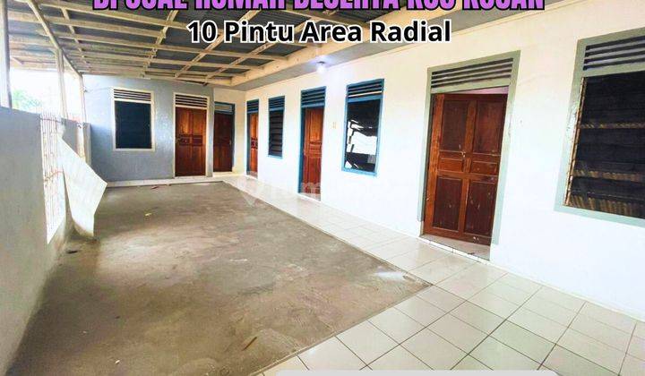 jual rumah beserta kosan 10 pintu area radial kota palembang  1