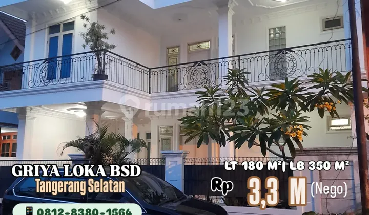 Rumah Mewah Griya Loka Bsd Tangerang Selatan