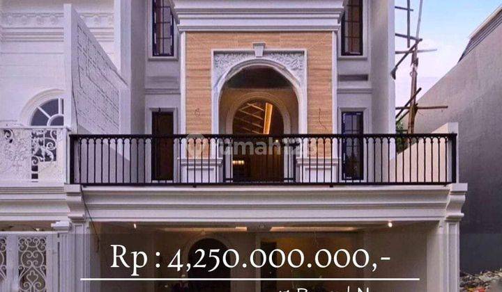 Rumah mewah with pool & rooftop 4 lantai di jakarta selatan 1