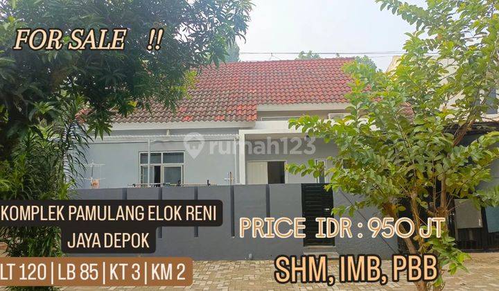 Rumah Di Jual Dalam Komplek Pamulang Elok 1