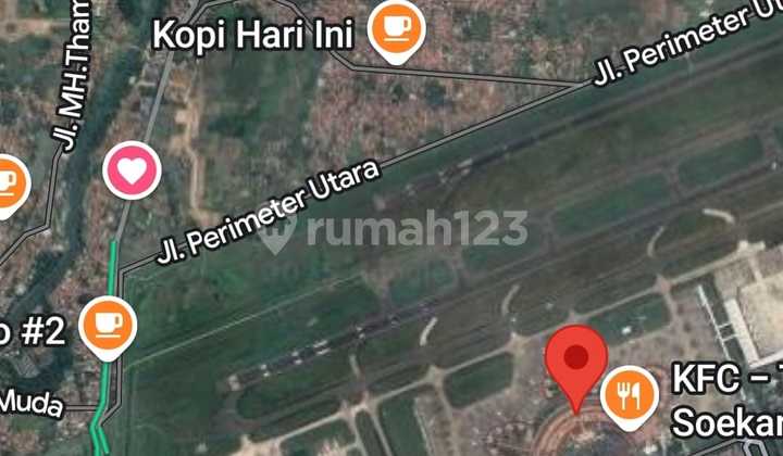 Disewakan Kavling Belakang Airport Soeta 