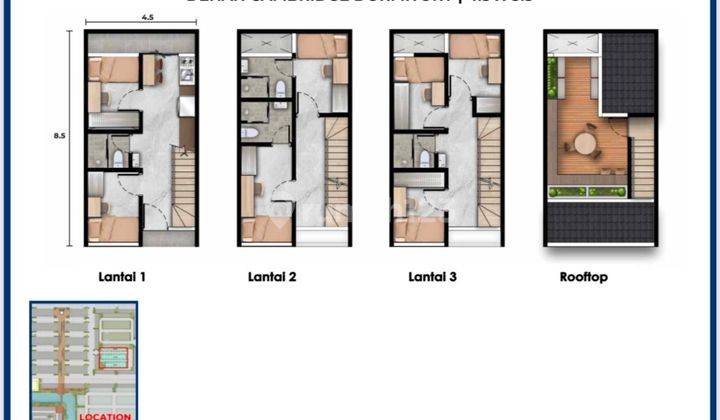 Kost Mewah Cambridge Dormitory PIK2, 7 Kamar Tidur, Furnish  2