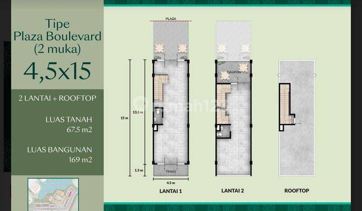 Rukan Primary Little Marrakesh Pik2 Uk 4,5x15 2Lantai+Rooftop 2