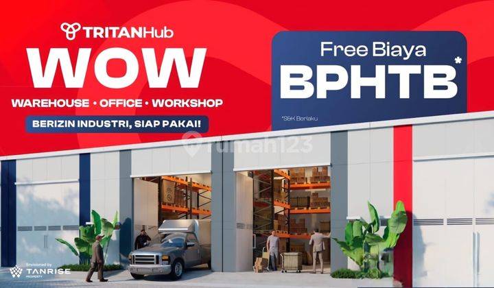 Tritan Hub Cicilan 9jtan Sudah Bisa Punya Gudang Unit Ready Sertifikat Sudah Split 1