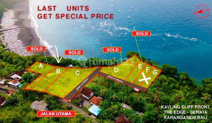 Cliff Front Land Seraya Karangasem Bali 390m2 Absolute Cliff Front Ocean View Forever Rare Item 1