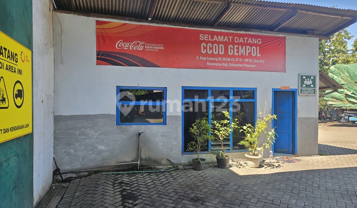 SUITABLE FOR FAST-MOVING WAREHOUSE, EXPEDITION, ETC. FOR RENT Warehouse in Beji Pasuruan 22x55 Zero Pantura Road Ready to Use