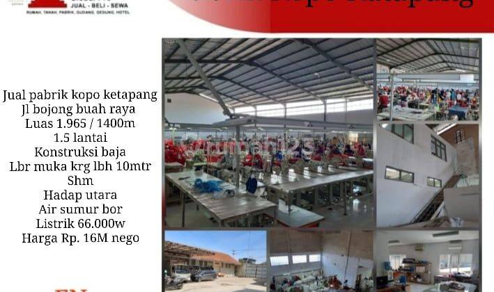 Dijual Pabrik Siap Beroperasi Beserta Kantor di Bojong Buah Raya 1