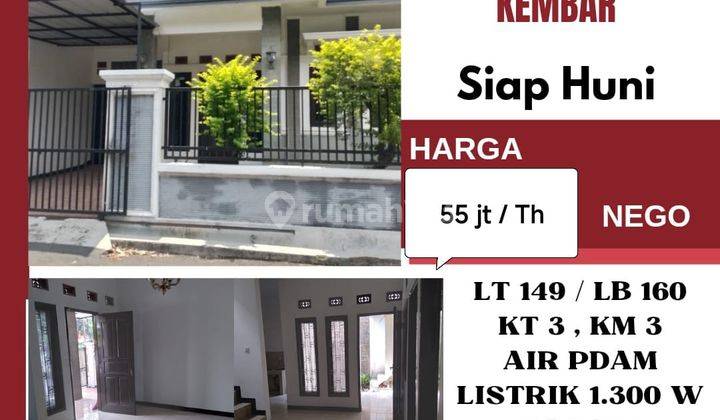 Disewakan Rumah 2 Lantai Siap Huni Terawat di Jalan Kembar 1