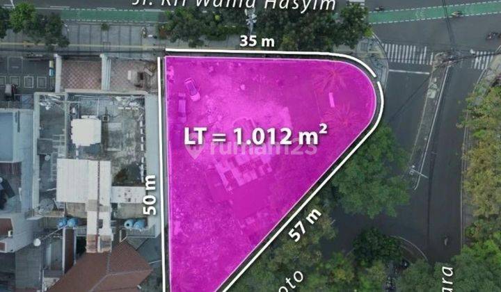 Tanah 1.012m SHM Zona Perkantoran Wahid Hasyim Menteng Jakpus 2