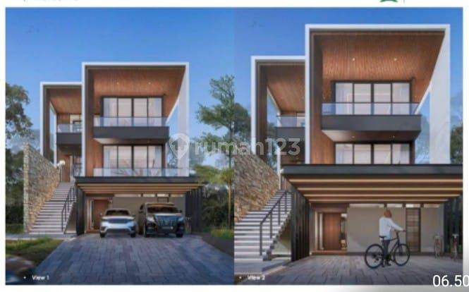 Rumah 3 Lantai Baru Unfurnished di Rancamaya, Bogor SHM 1