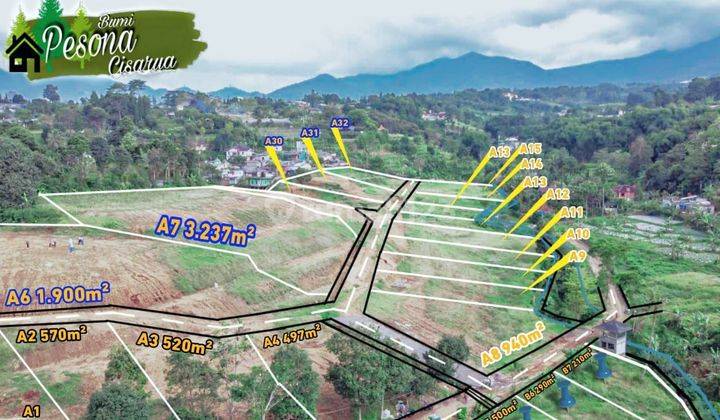 View Gunung, Kavling Villa Pribadi, Puncak, Ciasarua, Bogor, SHM 1