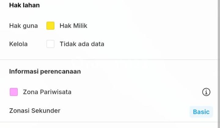 Tanah Pink Zone Premium Dekat Pantai di Jalan Utama, Pererenan