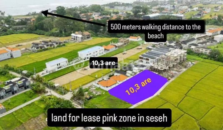 Pink Zone Land Special Price Strategic Near Beach in Seseh