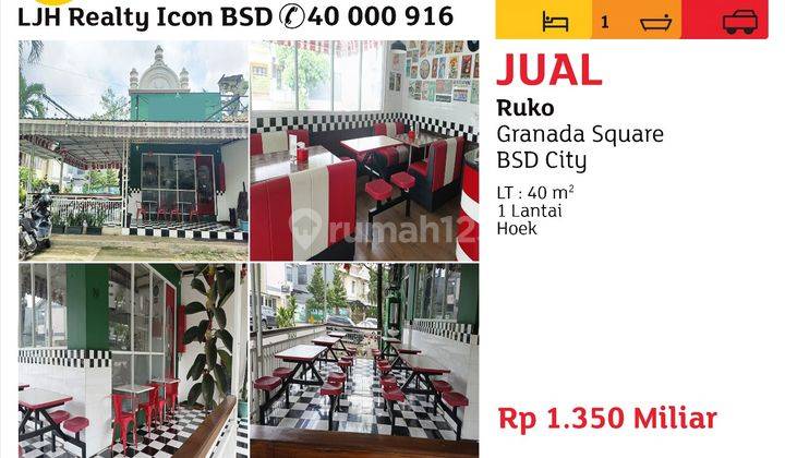 Dijual Ruko Beserta Dengan Interior & Perlengkapan Kitchen Resto Full Furnished Siap Untuk Usaha Kuliner Di Bsd City 1
