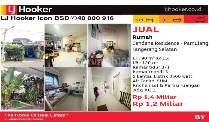 Rumah 2 Lantai di Cendana Residence Pamulang SHM 1