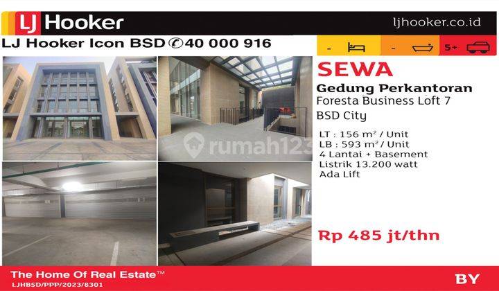 Disewakan Gedung Gandeng (Bisa Sewa Per Unit) 4 Lantai Di Foresta Business Loft 7 1