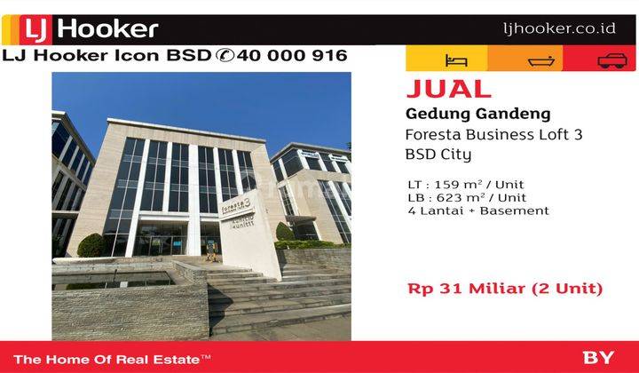 Dijual 2 Unit Gandeng Gedung Gandeng 4 Lantai Di Foresta Business Lounge 3 1