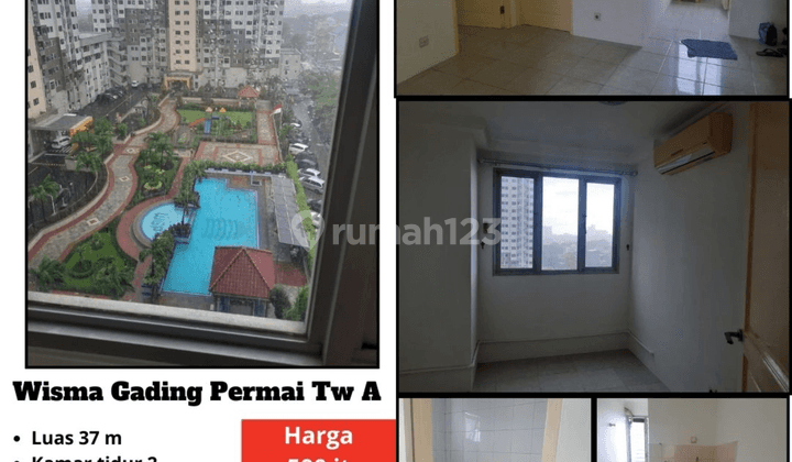 Dijual Apartement Wisma Gading Permai Twr. A 2 BR 1