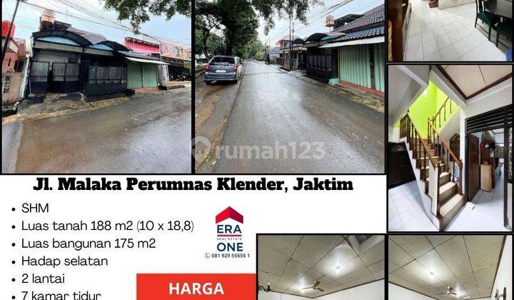 Dijual Rumah Dengan Lokasi Strategis, Jl. Malaka Perumnas Klender 1