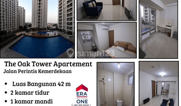 Dijual Apartment 2 BR dengan Lokasi Strategis, The Oak Tower, Kayu Putih 1