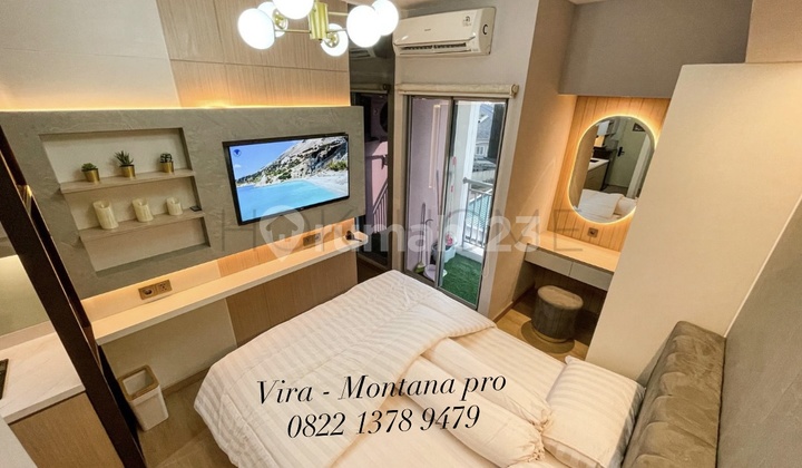 For Sale 3 BR Furnished with 4 Free AC Units in Hot Mtown Apartment Gading Serpong 3 Bedroom Apartment