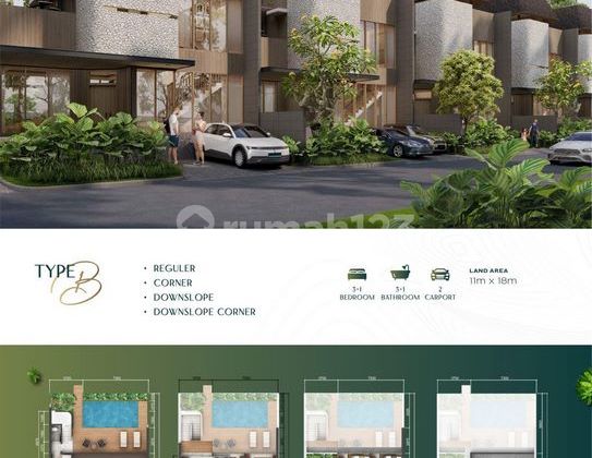 Villa 3 Bedroom with a modern style and natural elements For Sale In Ungasan